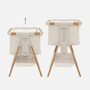 Tutti Bambini Cozee XL Bedside Crib & Cot - Scandinavian Walnut/Ecru