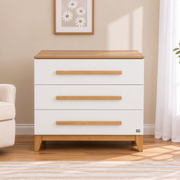 Tutti Bambini Halle Chest Changer - White / Golden Oak