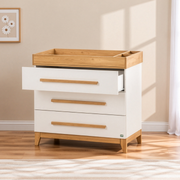 Tutti Bambini Halle Chest Changer - White / Golden Oak