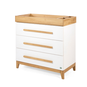 Tutti Bambini Halle Chest Changer - White / Golden Oak