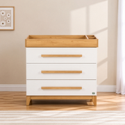 Tutti Bambini Halle Chest Changer - White / Golden Oak