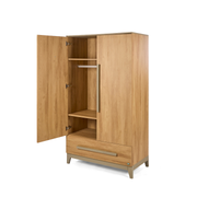 Tutti Bambini Halle Wardrobe - Golden Oak / Sage