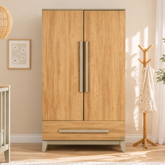 Tutti Bambini Halle Wardrobe - Golden Oak / Sage