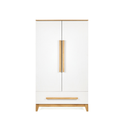 Tutti Bambini Halle Wardrobe - White / Golden Oak