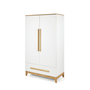 Tutti Bambini Halle Wardrobe - White / Golden Oak
