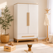 Tutti Bambini Halle Wardrobe - White / Golden Oak