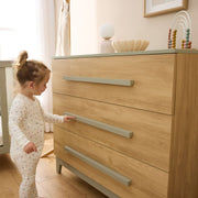 Tutti Bambini Hallee Chest Changer - Golden Oak/Sage