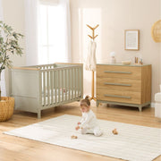 Tutti Bambini Hallee Chest Changer - Golden Oak/Sage