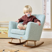 Tutti Bambini Jonah Mini Me Children's Rocking Chair - Boucle Ocean Stone