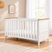 Tutti Bambini Misha Cot Bed White/Golden Oak