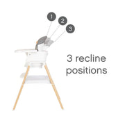 Tutti Bambini Nova Birth to 12 Years Complete Highchair Package - White / Oak