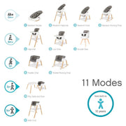 Tutti Bambini Nova Evolutionary Highchair - Black