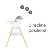 Tutti Bambini Nova Evolutionary Highchair - Ecru/Walnut