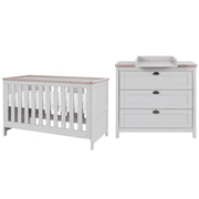 Tutti Bambini Verona 2 Piece Room Set - Dove Grey/Oak