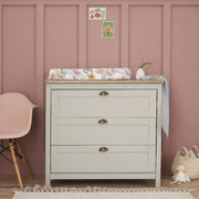 Tutti Bambini Verona 3pc Room Set with Pocket Sprung Mattress - Dove Grey/Oak