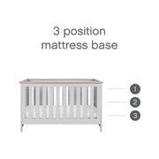 Tutti Bambini Verona 3pc Room Set with Pocket Sprung Mattress - Dove Grey/Oak