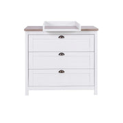 Tutti Bambini Verona 3pc Room Set with Pocket Sprung Mattress - White/Oak