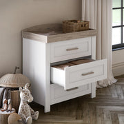 Silver Cross Valencia Dresser & Wardrobe - White