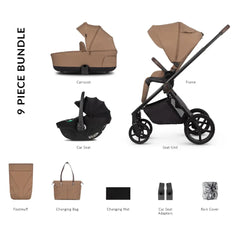 Venicci Claro 3 In 1 Travel System Bundle - Caramel