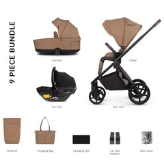 Venicci Claro 3 In 1 Travel System Bundle - Caramel