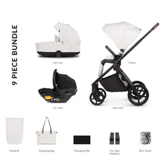 Venicci Claro 3 In 1 Travel System Bundle - Vanilla