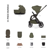 Venicci Tila 2 in 1 Essential Bundle - Olive