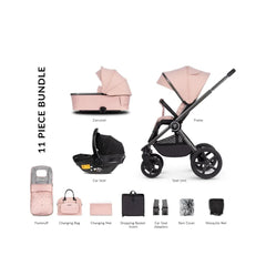 Venicci Tinum Upline 3 In 1 Travel System Bundle - Misty Rose