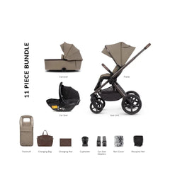 Venicci Tinum Upline SE 3 In 1 Travel System Bundle - Powder