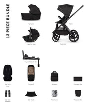 Venicci Upline 3 - 4in1 Black Tiago Bundle - Onyx