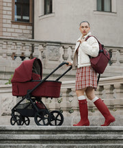 Venicci Upline 3 Hunter 3in1 Bundle with Black Tiago 2 Car Seat - Red