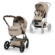 Cybex Balios S Lux Taupe Pushchair & Carrycot - Almond Beige
