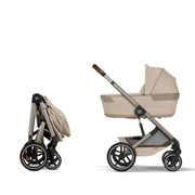 Cybex Balios S Lux Taupe Pushchair & Carrycot - Almond Beige