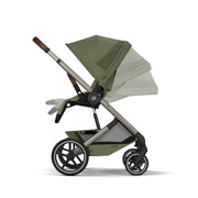 Cybex Balios S Lux Taupe Pushchair & Carrycot - Moss Green