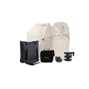 iCandy Core 2 Pushchair and Carrycot Complete 360 Car Seat Bundle - Sandstone