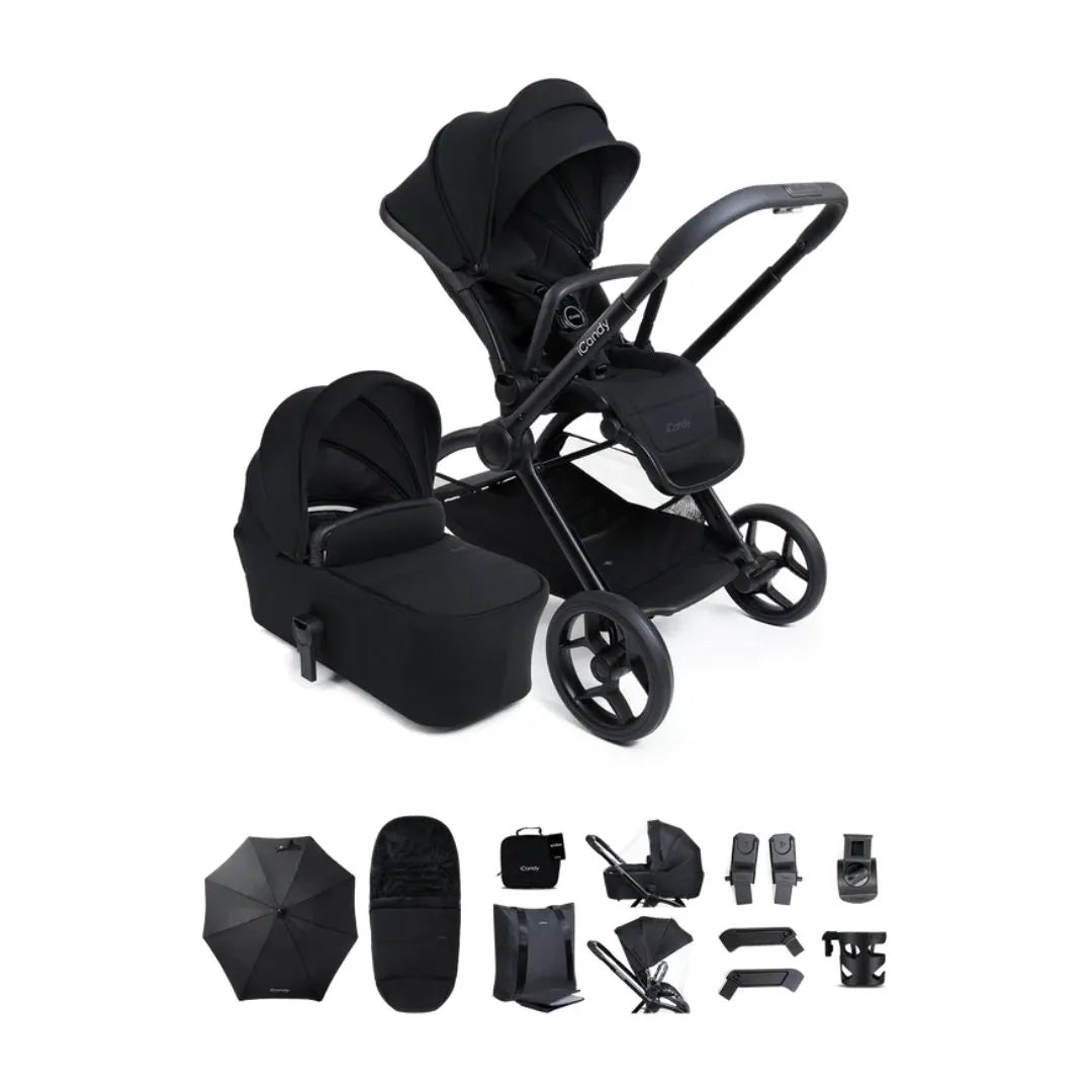 Kandy Core iCandy Core 2 Pushchair and Carrycot Complete Bundle - Black – Newbie ...