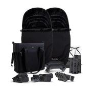 iCandy Orange 4 Twin Pushchair Bundle - Black Edition