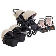 iCandy Orange4 Twin Travel System Car Seat Latte Newbie and Me