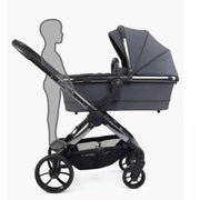iCandy Peach 7 Pushchair and Carrycot - Complete Car Seat Bundle - Dark Grey Edition