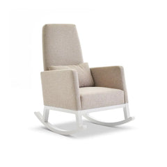 Obaby High Back Rocking Chair - White & Oatmeal