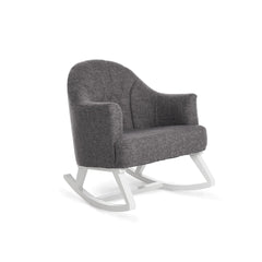 Obaby Round Back Rocking Chair - White & Grey