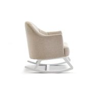 Obaby Round Back Rocking Chair - White & Oatmeal